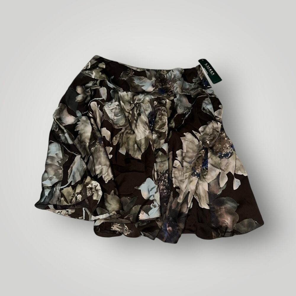 Lauren Ralph Lauren Women’s Floral Satin Skirt Size 12